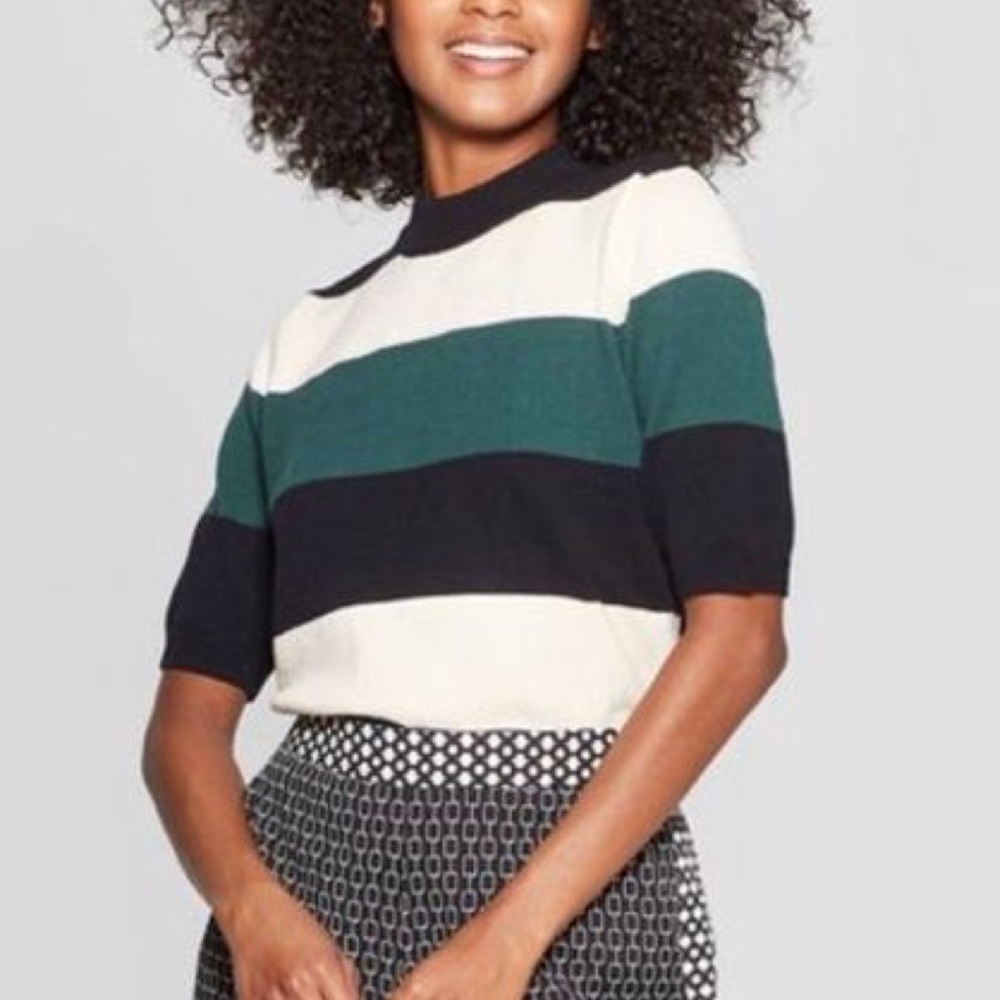 Who what wear rugby stripe sweater